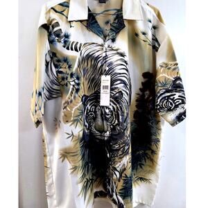 NWT Oscar Misa Tiger Aloha Hawaiian; Tropical Shirts. Wonderful Graphics Sz XL